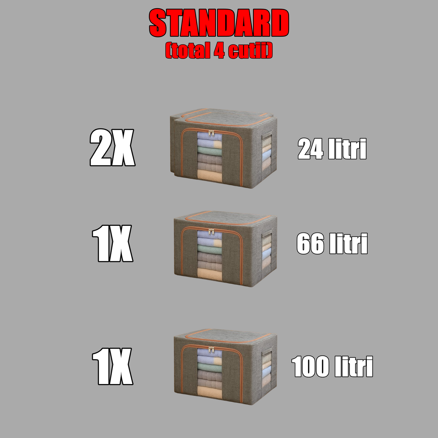 SET CUTII DEPOZITARE - CADRU METALIC